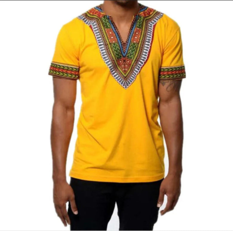 Fashion Mens African Clothes -Tops Tee Shirt Africa Dashiki Dress