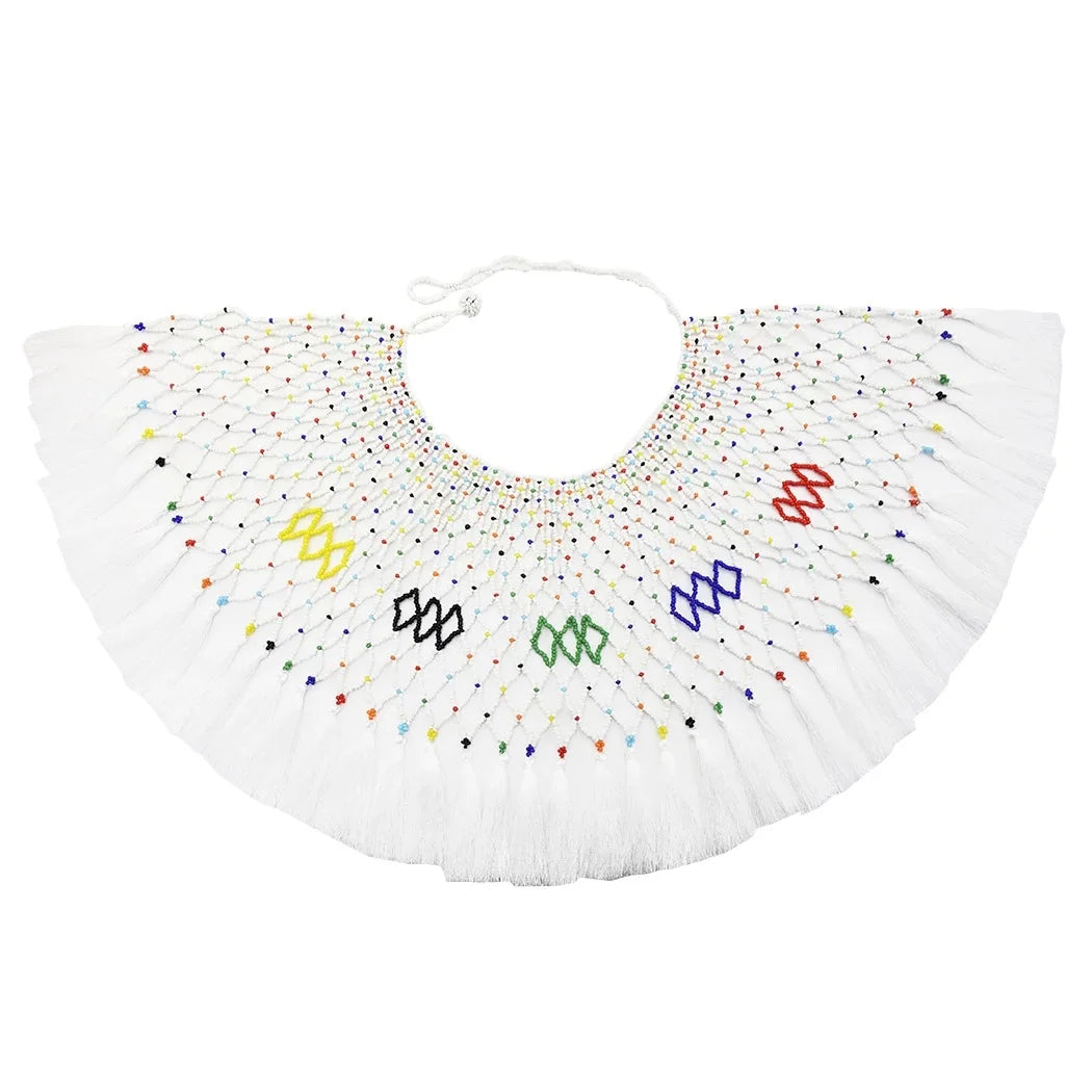 Multicolor South African Resin Beads Choker Necklace For Women