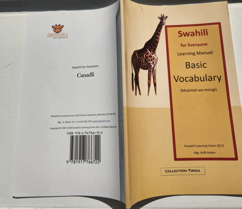 Swahili Book-Basic Vocabulary-English