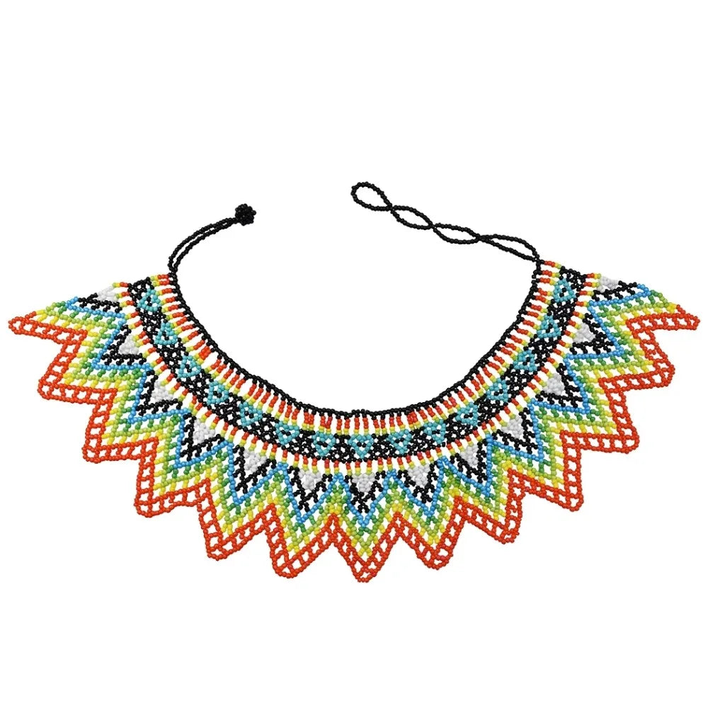 Multicolor South African Resin Beads Choker Necklace For Women