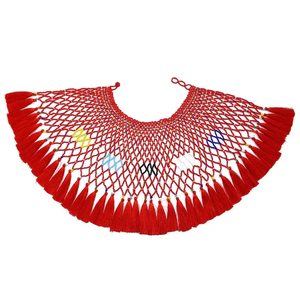 Multicolor South African Resin Beads Choker Necklace For Women