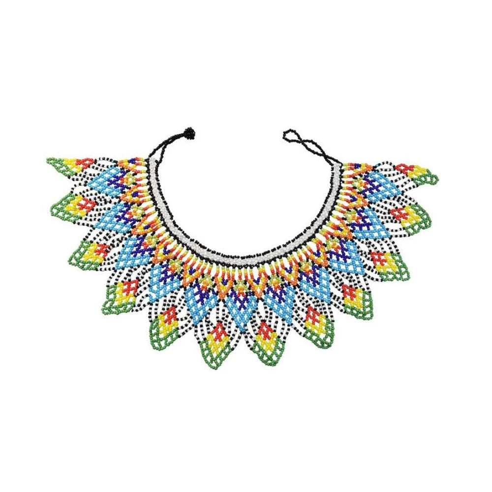Multicolor South African Resin Beads Choker Necklace For Women