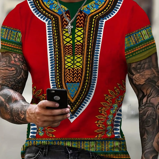 African Dashiki Ethnic Style T shirt For Men/Women