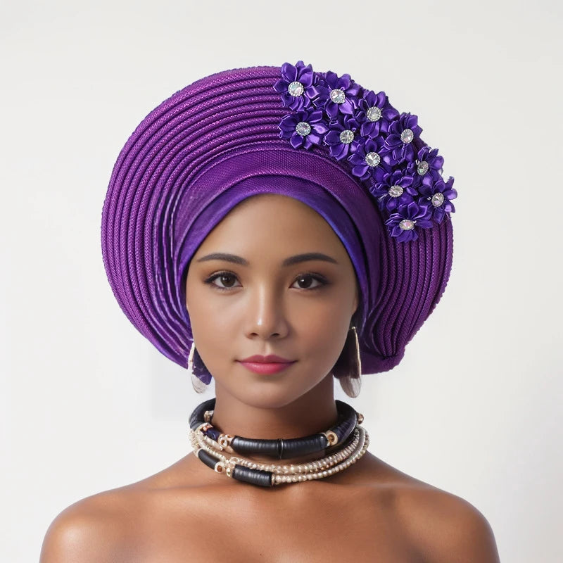 African Women Headscarf Hat- Nigerian Gele Headtie